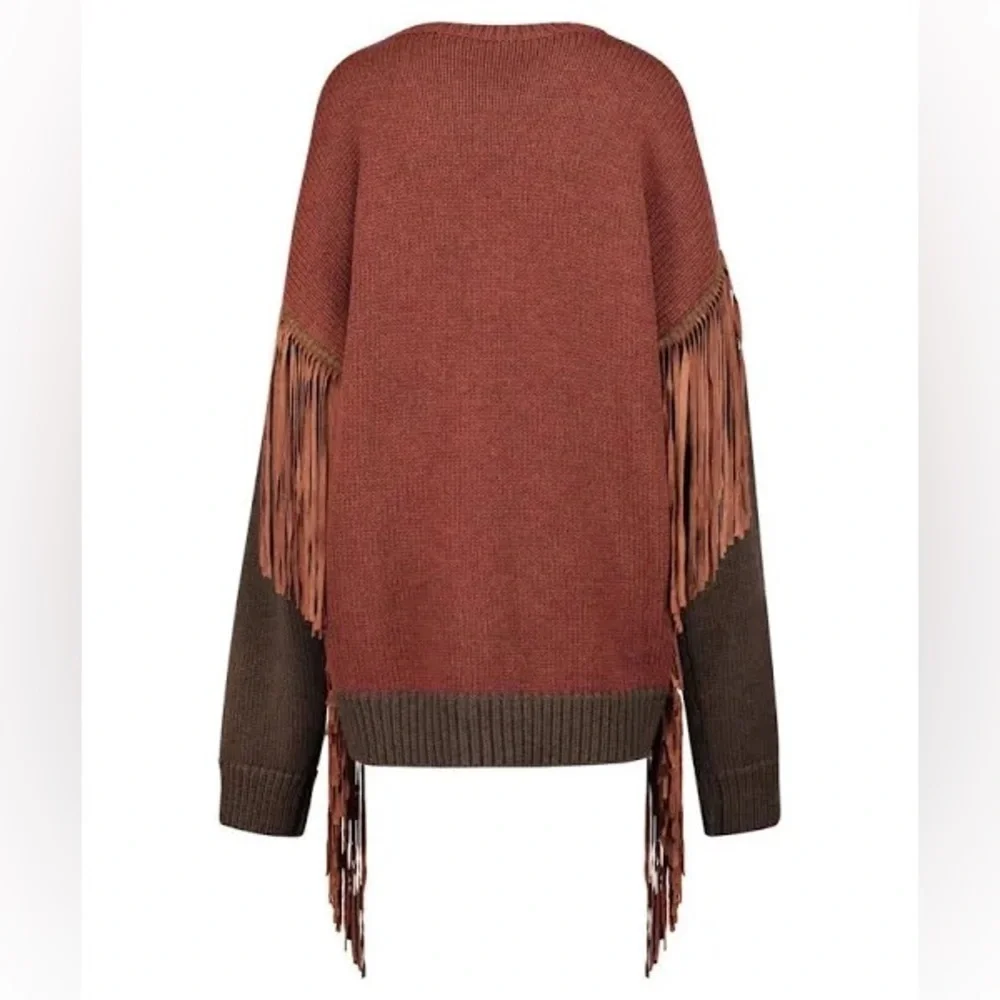 DSQUARED2
Fringes fluffy tartan panel wool jumper NWT - Picture 3 of 10